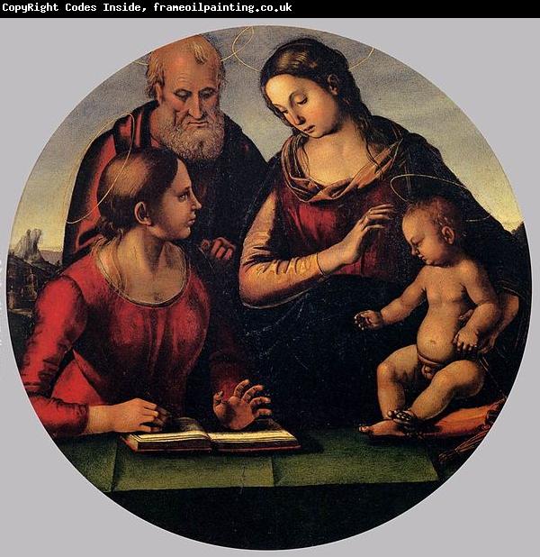 Luca Signorelli The Holy Family with Saint